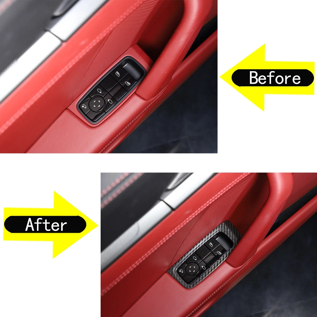 Passend für Porsche 911 2019-2025 Fensterheber Blende