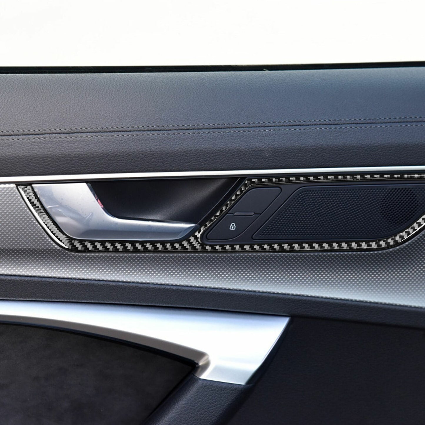 Passend für Audi A6 C8 A7 ab 2019 Lautsprecher Blende Rahmen Zierblende