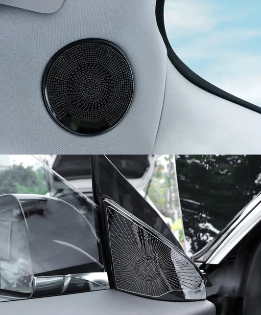 Passend für TESLA Model 3 2021 Lautsprecher Blende Zierblende Abdeckung Schwarz