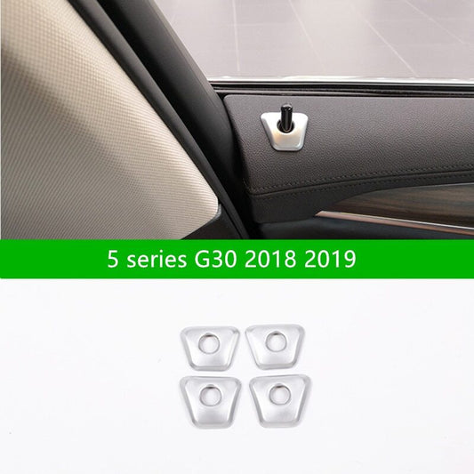 Passend für BMW 5 Series G30 2018-19 Türpin Blenden Abdeckungen Rahmen Silber