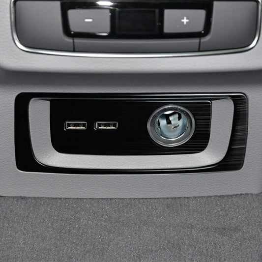 Passend für Audi Q5 2018-21 USB Blende Abdeckung Rahmen Schwarz