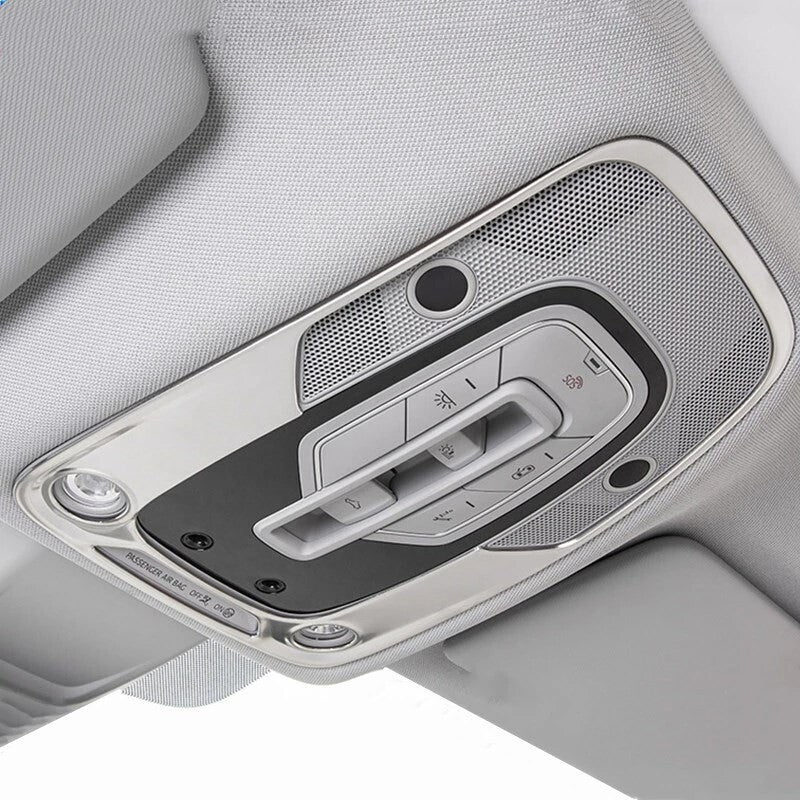 Passend für Audi Q5 Lichtschalter Konsole Zierrahmen Blende aus Edelstahl
