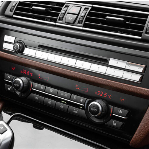 Passend für BMW 5 7 er Radio Tasten Blenden Abdeckung Silber