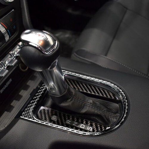 Passend für Ford Mustang Gangschaltung Mittelkonsole Blenden Abdeckung Carbon
