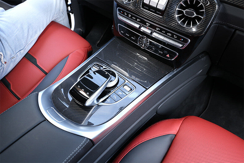 Passend für Mercedes G Klasse W463 2019-20 Mittelkonsole Blenden Rahmen Carbon