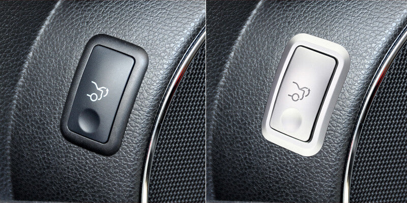 Passend für Mercedes C Kofferaumschalter Blende Abdeckung Rahmen Silber