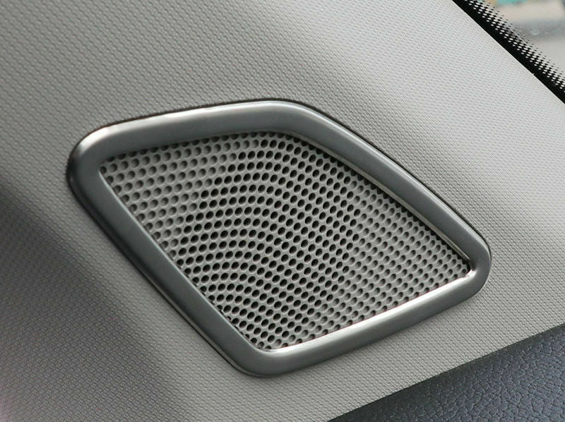 Passend für Skoda Karoq Lautsprecher Blenden Abdeckung Zierrahmen Silber