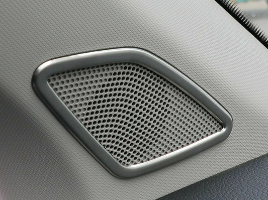 Passend für Skoda Karoq Lautsprecher Blenden Abdeckung Zierrahmen Silber