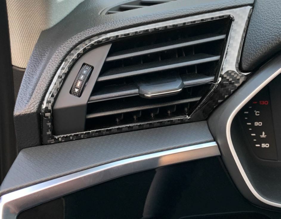 Passend für Audi Q3 Lüftung Rahmen in Carbon Optik Blenden