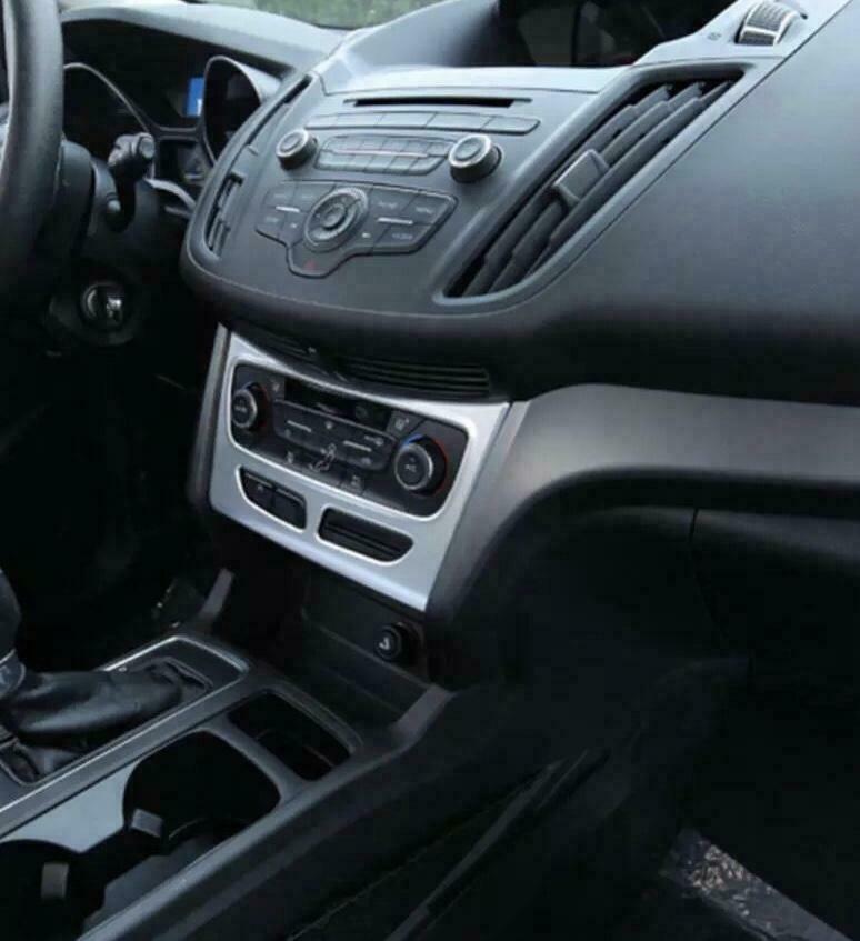 Passend für Lüftungs Heinzungsregler Rahmen Blende Zierblende Silber Passend Für Ford Kuga