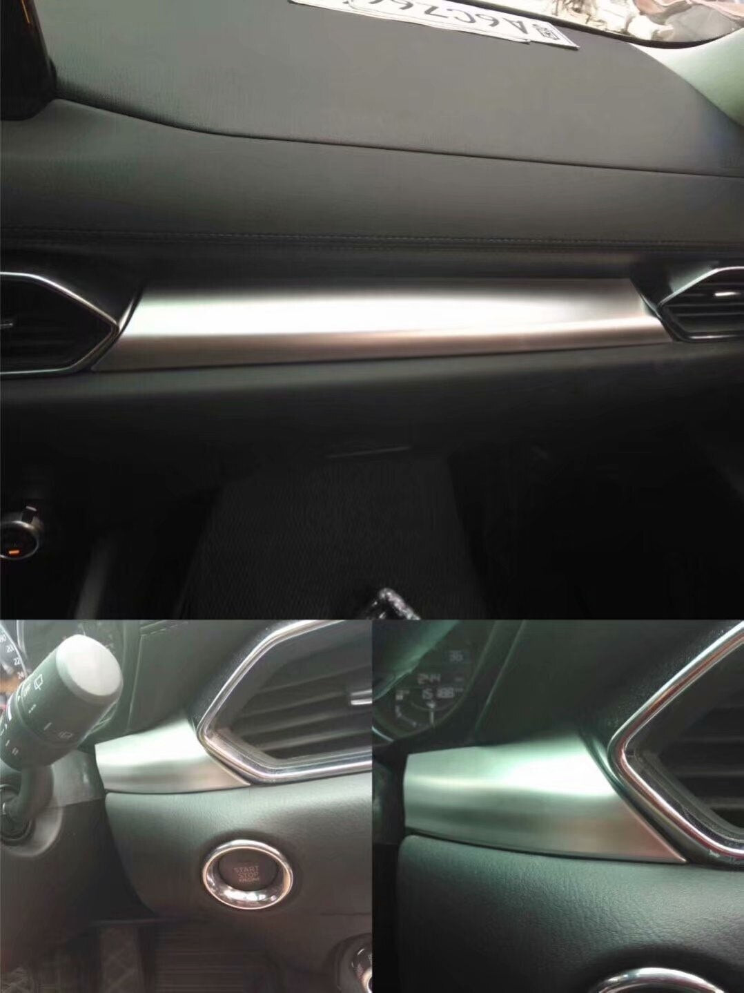 Passend für Mazda CX-5 Mittelkonsole Leiste Blenden Abdeckungen Rahmen Silber