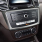 Passend für Mercedes GLE GLS ML GL Radio Blenden Abdeckung Rahmen Silber