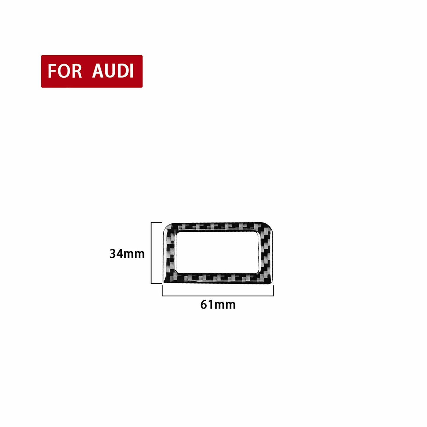 Passend für Audi A6 C8 A7 ab 2019 Kofferraumtaste Blende Rahmen Zierblende