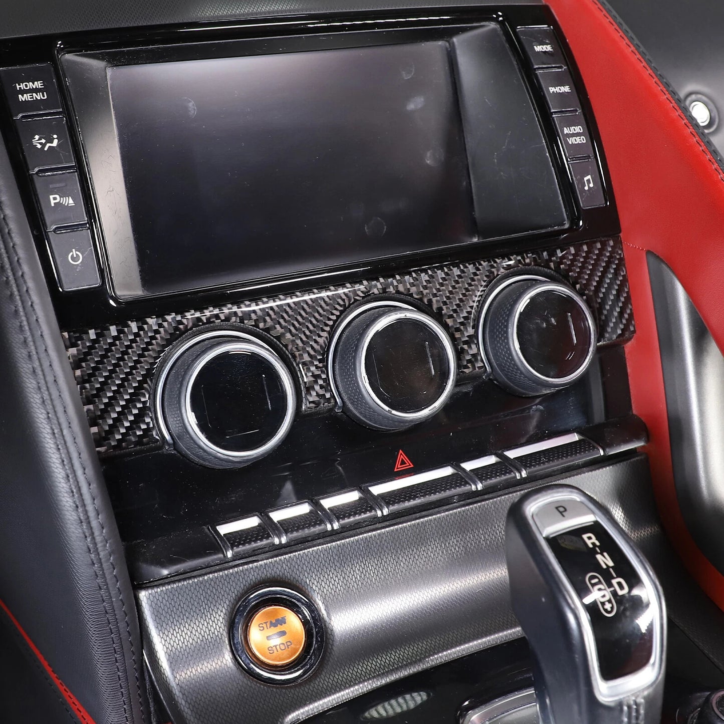 Passend für Jaguar F Type 2013-2023 Klimabedienung Blende