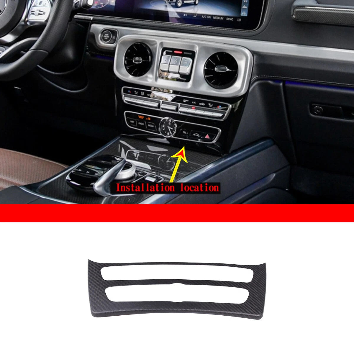 Passend für Benz G Class W464 2019-2020 Mittelkonsole Blende