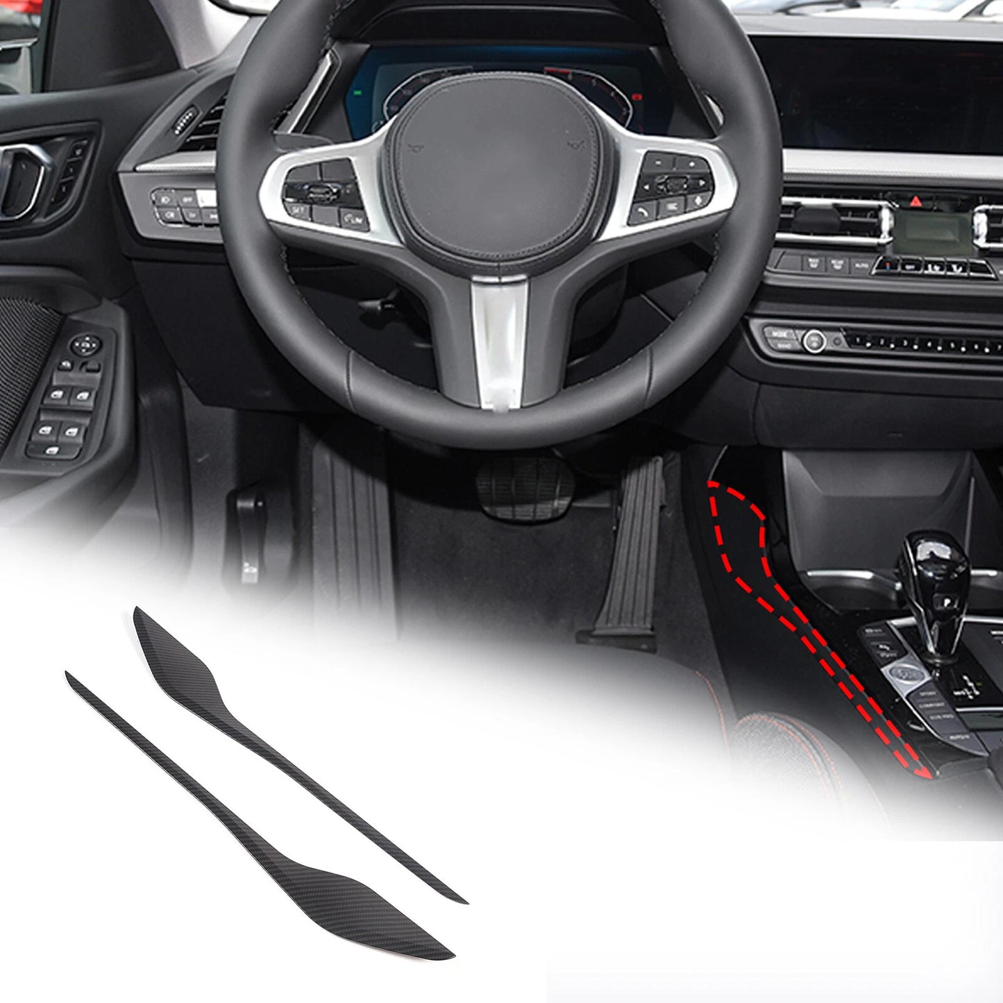 Passend für BMW F40/F44 Mittelkonsole Blenden