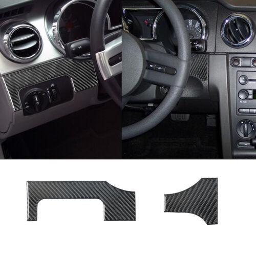 Passend für Ford Mustang 05-09 Lichtschalter Rahmen Blenden Abdeckung Carbon