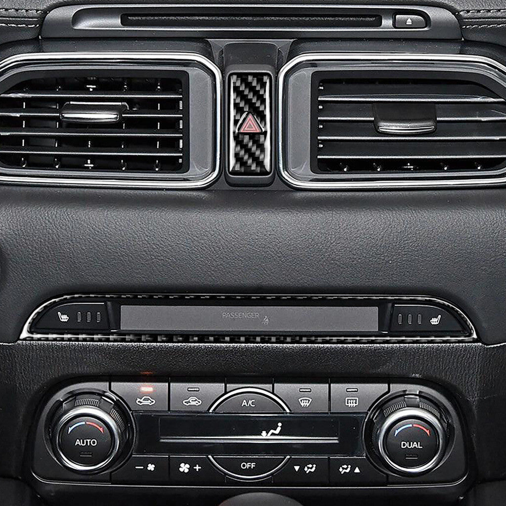 Passend für Mazda CX-5 Radio Mittelkonsole Blende Abdeckung Rahmen Carbon