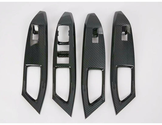 Passend für Ford Focus Fensterheber Blenden Abdeckung Rahmen Carbon