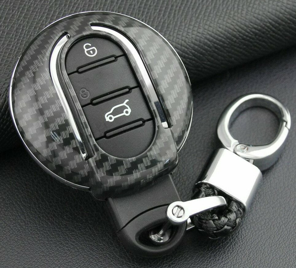Passend für Bmw Mini Cooper Carbon Schlüssel Cover Hülle