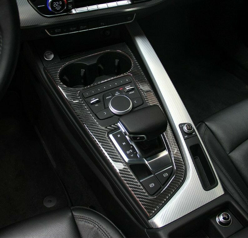 Passend für Schalttafel Becherhalter Blende Carbon Passend Für Audi A4 S4 RS4 B9 Sline A5 S5