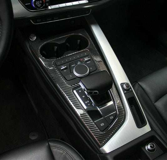 Passend für Schalttafel Becherhalter Blende Carbon Passend Für Audi A4 S4 RS4 B9 Sline A5 S5