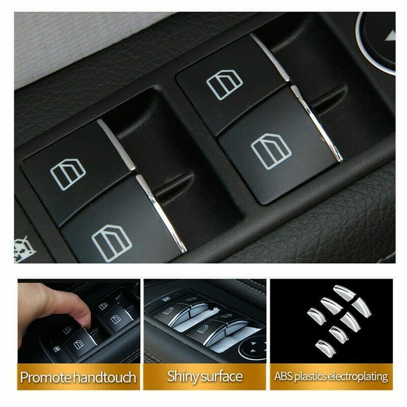 Passend für Mercedes C E GLK Fensterheber Blenden Rahmen Zierblenden Abdeckung