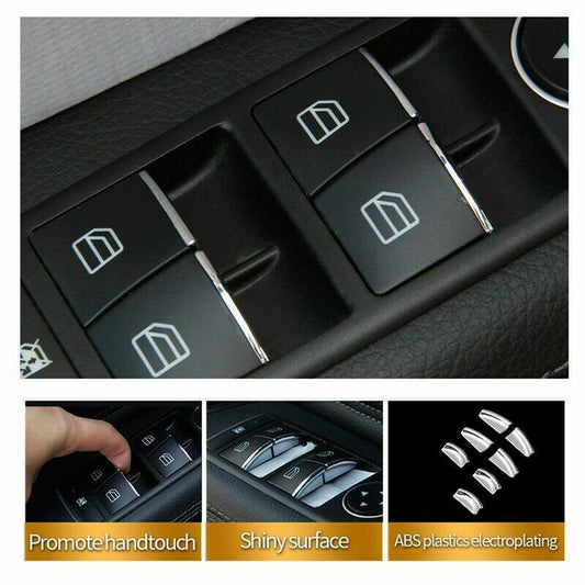 Passend für Mercedes C E GLK Fensterheber Blenden Rahmen Zierblenden Abdeckung