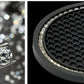 Passend für 2x Universal Becherhalter Gummi Einlegeboden Matte Pads Schwarz Strass Glitzer