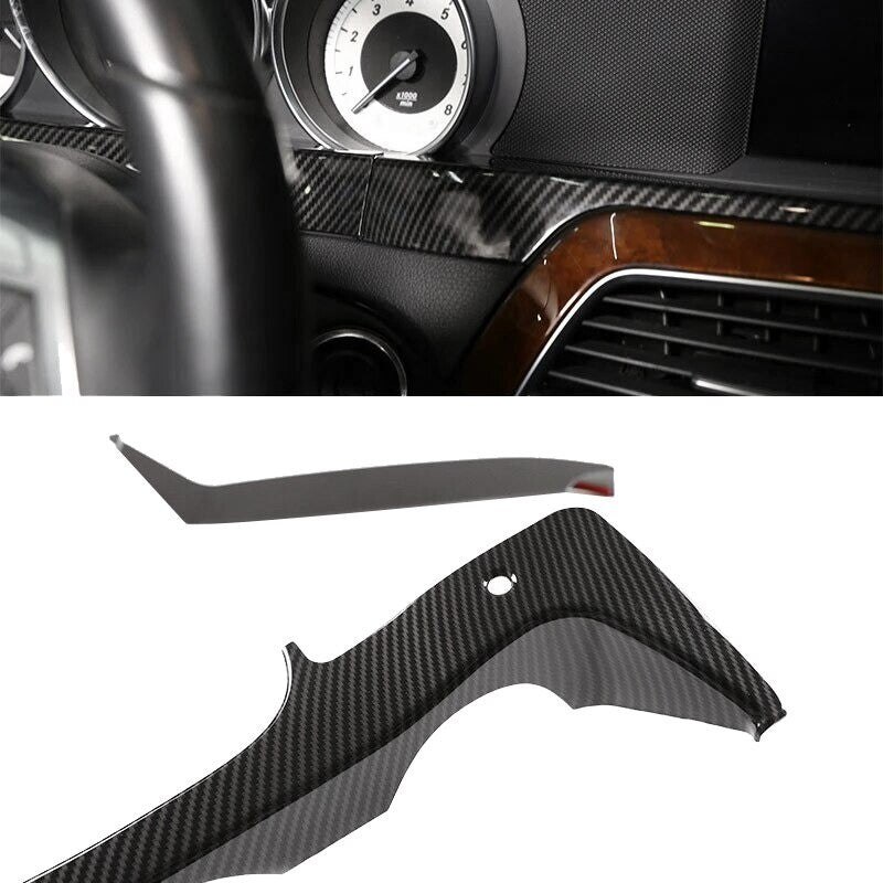 Passend für Mercedes Benz C Klasse W204 Tacho Cockpit Blende Rahmen Carbon Zierblende