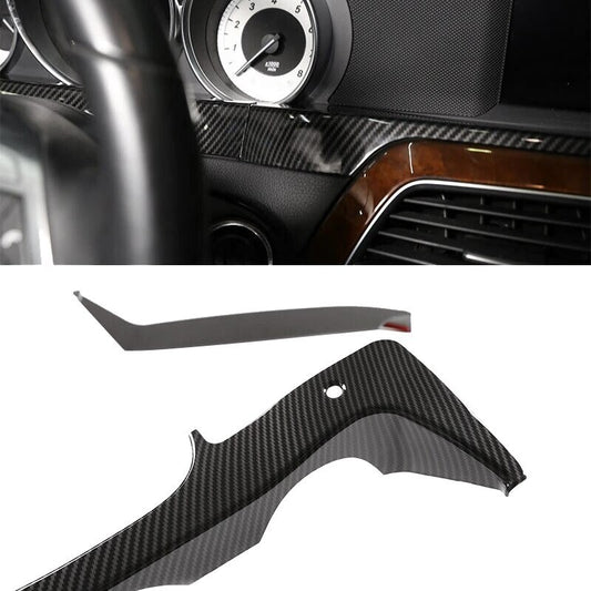 Passend für Mercedes Benz C Klasse W204 Tacho Cockpit Blende Rahmen Carbon Zierblende