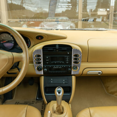 Passend für Porsche Macan Mittelkonsole Radio Blenden Abdeckung Carbon
