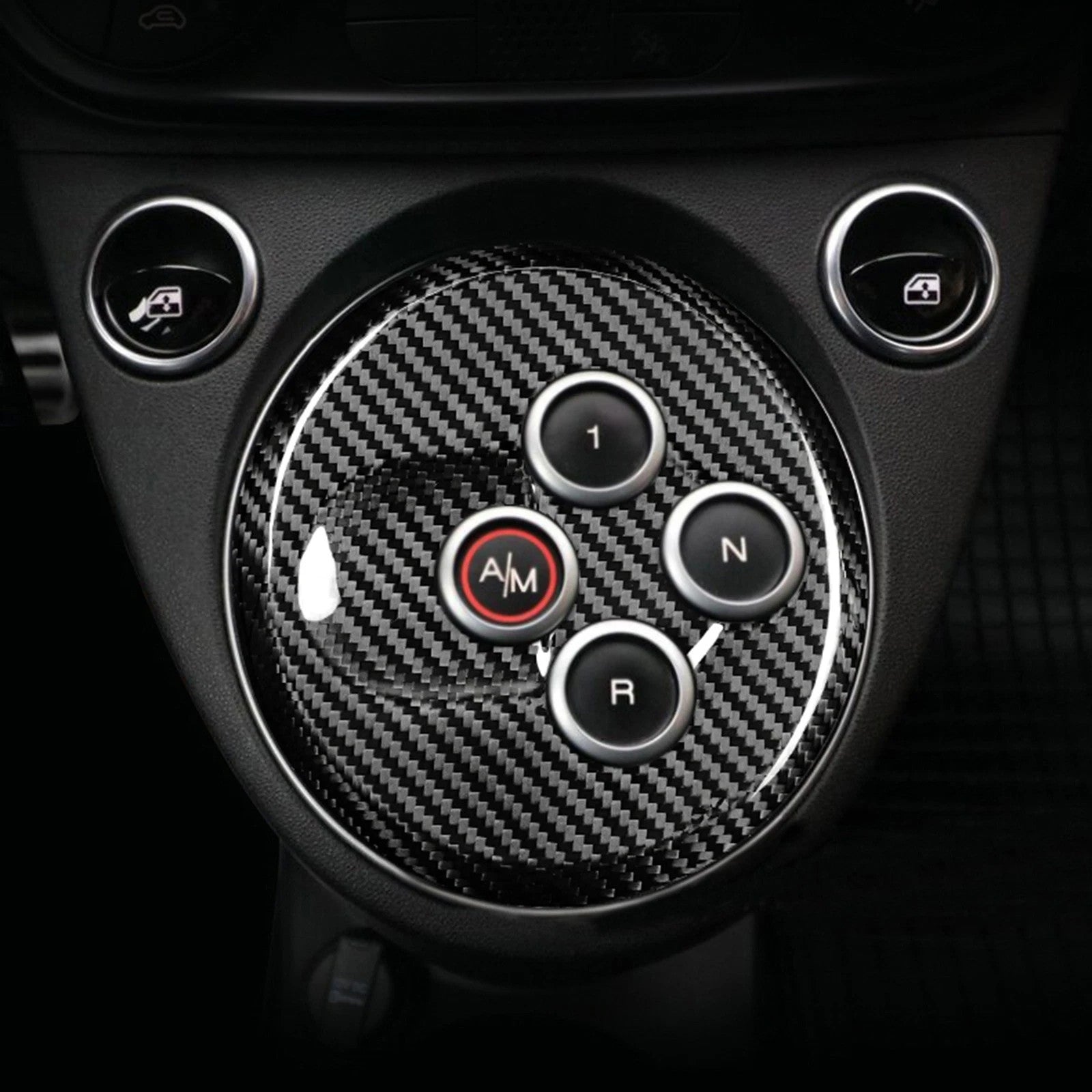 Passend für Fiat Abarth 595/695 2012-2023 Gangschaltung Blende