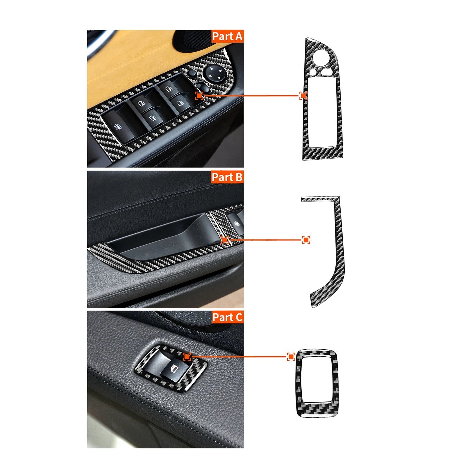 Passend für Bmw Z4 E89 2009-2016 Fensterheber Blenden