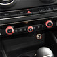 Passend für Audi A3 8V S3 Radio Knopf Regler Blenden Abdeckung Rahmen