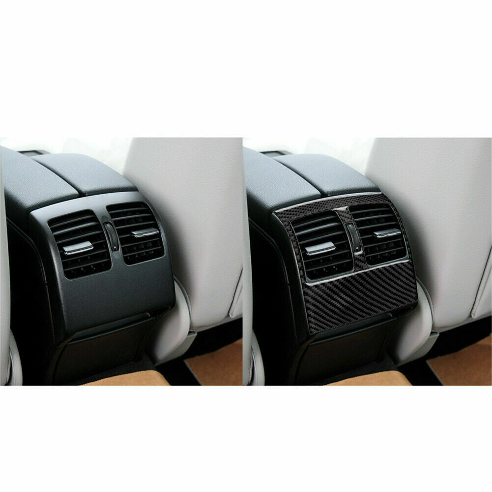 Passend für 2St Kohlefaser Hinten Lüftung Aufkleber Blenden Für Mercedes-Benz W204 2007-2013