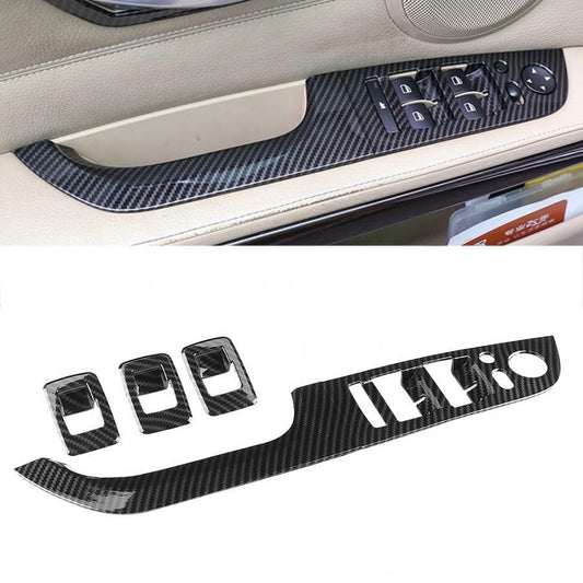 Passend für BMW 3er E90 Fensterheber Carbon Blende Rahmen Zierblenden