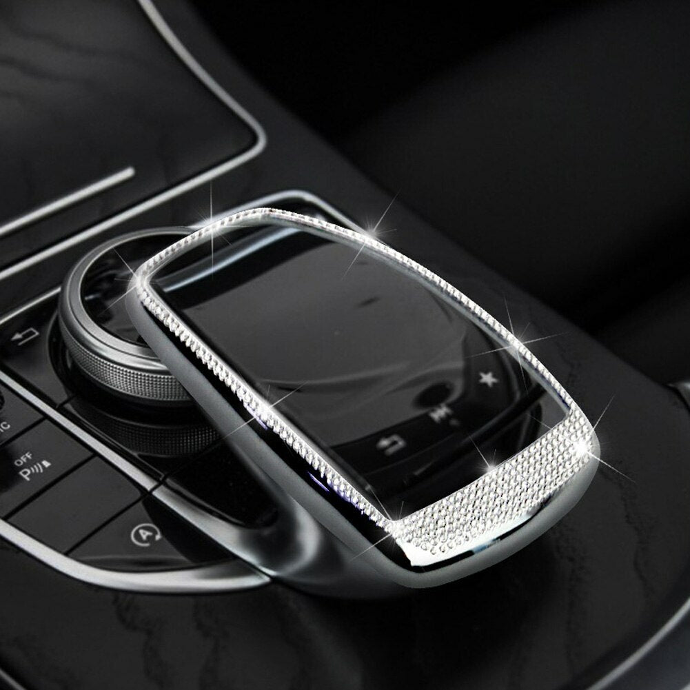 Passend für Mercedes C E GLE Strass Glitzer Command Multimedia Griff Blende