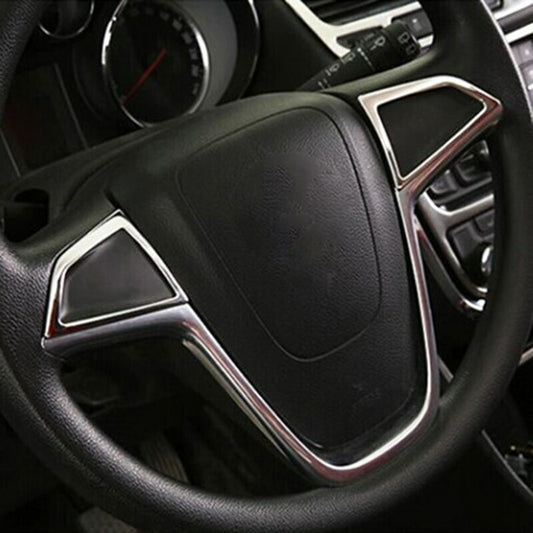 Passend für Passend OPEL Mokka X Edelstahl Blenden Rahmen Abdeckung Lenkrad Steering Wheel