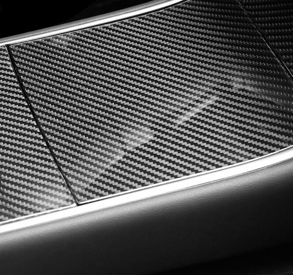 Passend für Tesla Model 3 Mittelkonsole Carbon Abdeckung Cover Rahmen Schutz