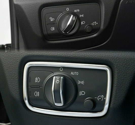 Passend für Audi A3 8V Licht Lichtschalter Schutz Blende Edelstahl Zierrahmen