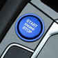 Passend für Start Stop Ring Abdeckung Alu Blau Passend Für VW Golf 7 Tiguan Passat B8