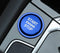 Passend für Start Stop Ring Abdeckung Alu Blau Passend Für VW Golf 7 Tiguan Passat B8