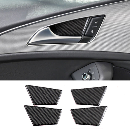 Passend für Audi A6 Türgriff Blenden Abdeckung Rahmen Carbon