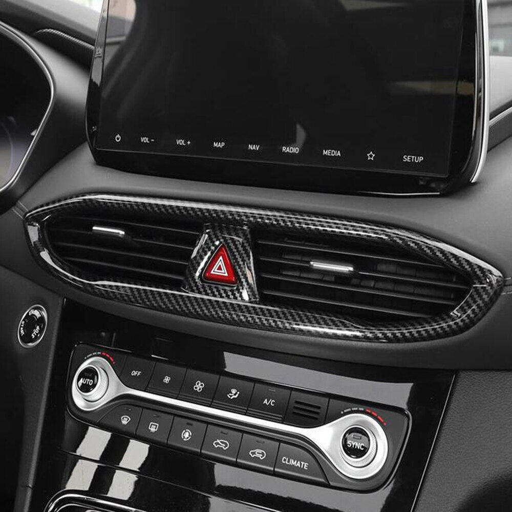 Passend für Hyundai Santa Fe Klima Lüftung Blenden Abdeckung Tuning