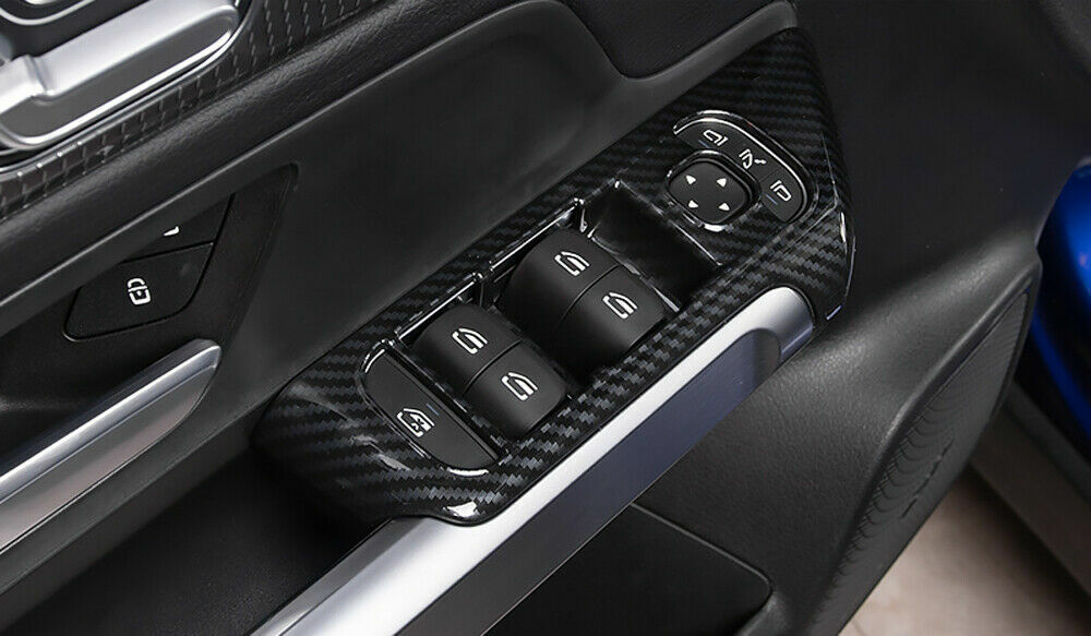 Passend für Mercedes-Benz GLA Fensterheber Blende Rahmen Tuning Carbon