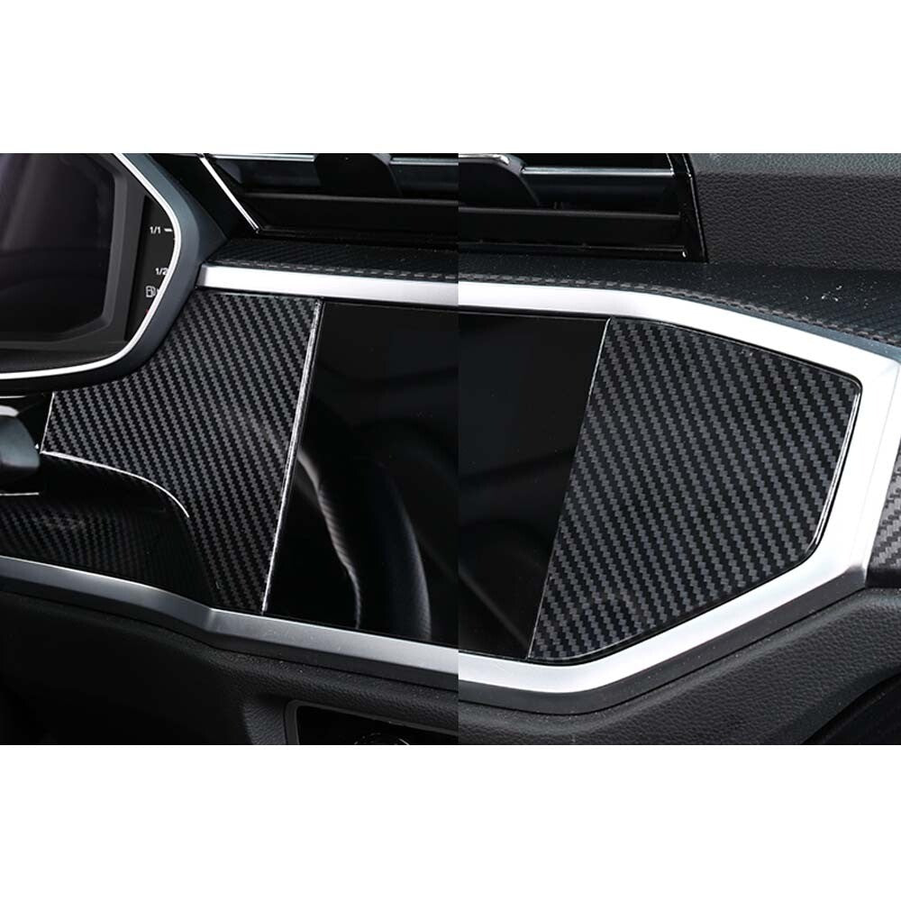 Passend für Audi Q3 Display Konsole Carbon Blende Schutz Veredelung Rahmen