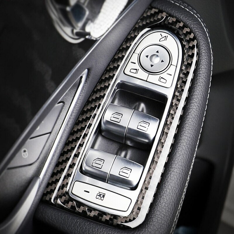 Passend für Mercedes Benz W205 GLC Fensterheber Carbon Blende