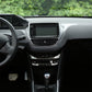 Passend für Peugeot 2008 Klima Blenden Abdeckung Rahmen Silber