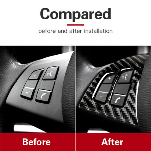 Passend für BMW X5 E70 Lenkrad Abdeckung Carbon